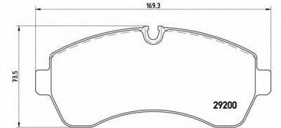 BREMBO p50059 -  Комплект тормозных колодок, дисковый тормоз
