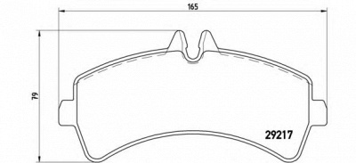 BREMBO p50060 -  Комплект тормозных колодок, дисковый тормоз