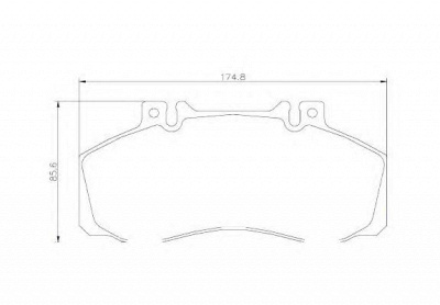 BREMBO p50065 -  Комплект тормозных колодок, дисковый тормоз