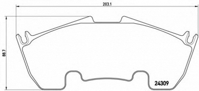 BREMBO p50079 -  Комплект тормозных колодок, дисковый тормоз