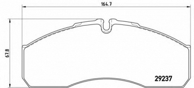 BREMBO p50083 -  Комплект тормозных колодок, дисковый тормоз