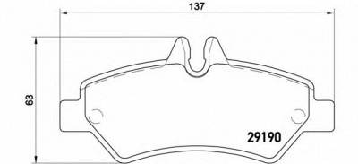 BREMBO p50084 -  Комплект тормозных колодок, дисковый тормоз