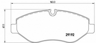 BREMBO p50085 -  Комплект тормозных колодок, дисковый тормоз