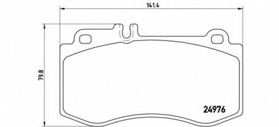 BREMBO p50087 -  Комплект тормозных колодок, дисковый тормоз
