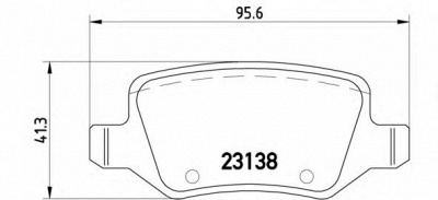 BREMBO p50090 -  Комплект тормозных колодок, дисковый тормоз