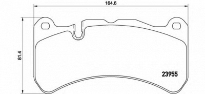 BREMBO p50092 -  Комплект тормозных колодок, дисковый тормоз