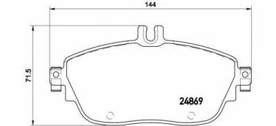 BREMBO p50093 -  Комплект тормозных колодок, дисковый тормоз