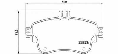 BREMBO p50094 -  Комплект тормозных колодок, дисковый тормоз