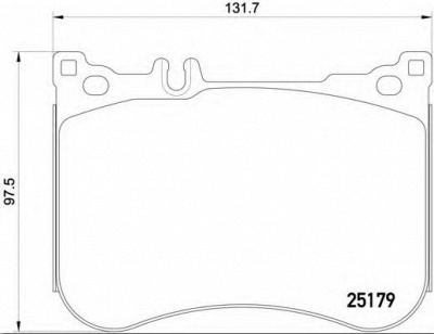 BREMBO p50095 -  Комплект тормозных колодок, дисковый тормоз