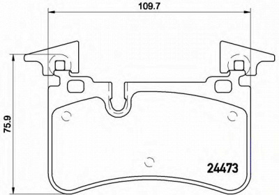 BREMBO p50113 -  Комплект тормозных колодок, дисковый тормоз