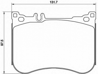 BREMBO p50114 -  Комплект тормозных колодок, дисковый тормоз