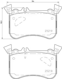 BREMBO p50121 -  Комплект тормозных колодок, дисковый тормоз