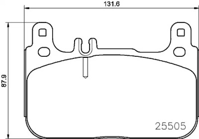 BREMBO p50128 -  Комплект тормозных колодок, дисковый тормоз
