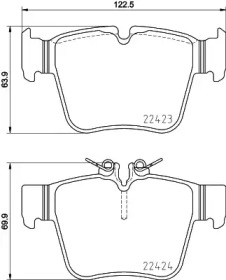 BREMBO p50133 -  Комплект тормозных колодок, дисковый тормоз
