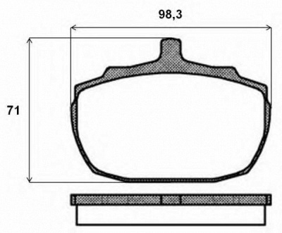 BREMBO p52005 -  Комплект тормозных колодок, дисковый тормоз