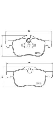 BREMBO p52017 -  Комплект тормозных колодок, дисковый тормоз