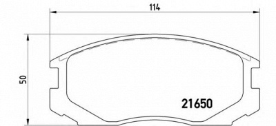 BREMBO p54015 -  Комплект тормозных колодок, дисковый тормоз