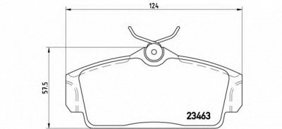 BREMBO p56036 -  Комплект тормозных колодок, дисковый тормоз