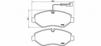 BREMBO p56066 -  Комплект тормозных колодок, дисковый тормоз