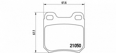 BREMBO p59014 -  Комплект тормозных колодок, дисковый тормоз
