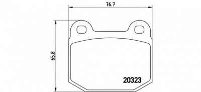 BREMBO p59025 -  Комплект тормозных колодок, дисковый тормоз