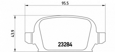 BREMBO p59037 -  Комплект тормозных колодок, дисковый тормоз