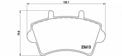 BREMBO p59039 -  Комплект тормозных колодок, дисковый тормоз