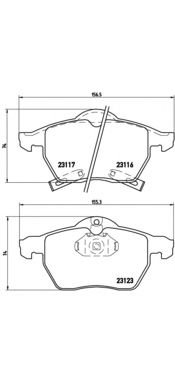 BREMBO p59048 -  Комплект тормозных колодок, дисковый тормоз