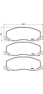 BREMBO p59058 -  Комплект тормозных колодок, дисковый тормоз