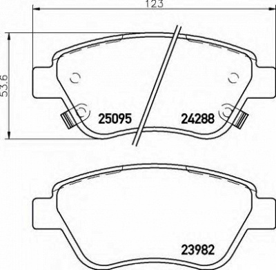 BREMBO p59081 -  Комплект тормозных колодок, дисковый тормоз