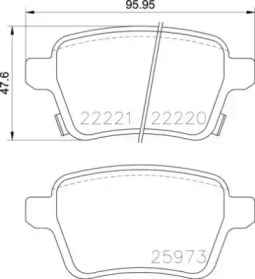 BREMBO p59086 -  Комплект тормозных колодок, дисковый тормоз