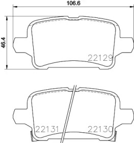 BREMBO p59090 -  Комплект тормозных колодок, дисковый тормоз
