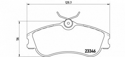 BREMBO p61069 -  Комплект тормозных колодок, дисковый тормоз