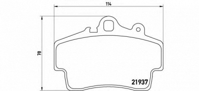 BREMBO p65007 -  Комплект тормозных колодок, дисковый тормоз