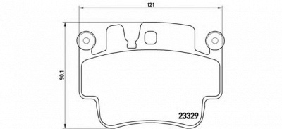 BREMBO p65009 -  Комплект тормозных колодок, дисковый тормоз