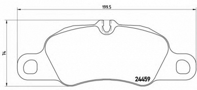 BREMBO p65018 -  Комплект тормозных колодок, дисковый тормоз