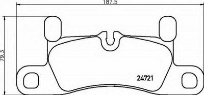 BREMBO p65030 -  Комплект тормозных колодок, дисковый тормоз