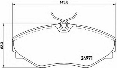 BREMBO p68055 -  Комплект тормозных колодок, дисковый тормоз