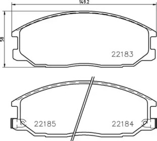BREMBO p77002 -  Комплект тормозных колодок, дисковый тормоз