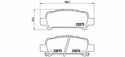 BREMBO p78011 -  Комплект тормозных колодок, дисковый тормоз