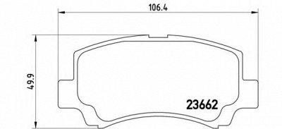 BREMBO p79011 -  Комплект тормозных колодок, дисковый тормоз