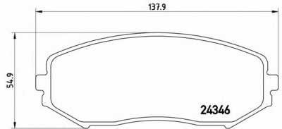 BREMBO p79018 -  Комплект тормозных колодок, дисковый тормоз