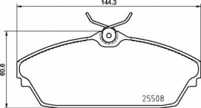 BREMBO p82003 -  Комплект тормозных колодок, дисковый тормоз