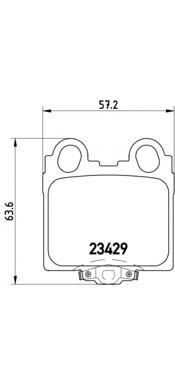 BREMBO p83045 -  Комплект тормозных колодок, дисковый тормоз