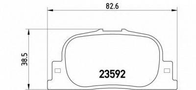 BREMBO p83063 -  Комплект тормозных колодок, дисковый тормоз