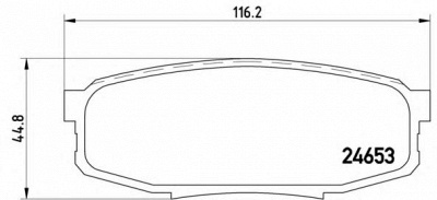 BREMBO p83098 -  Комплект тормозных колодок, дисковый тормоз