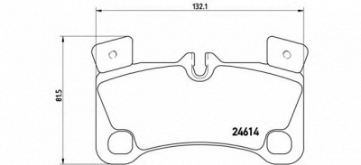 BREMBO p85103 -  Комплект тормозных колодок, дисковый тормоз