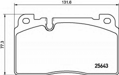 BREMBO p85133 -  Комплект тормозных колодок, дисковый тормоз