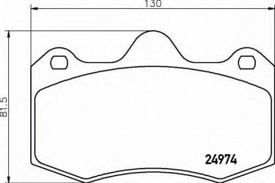 BREMBO p85134 -  Комплект тормозных колодок, дисковый тормоз