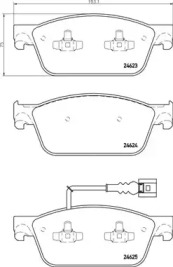 BREMBO p85141 -  Комплект тормозных колодок, дисковый тормоз